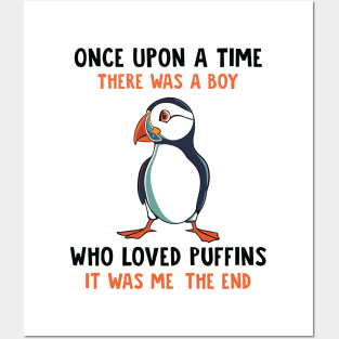 funny Puffins Posters and Art